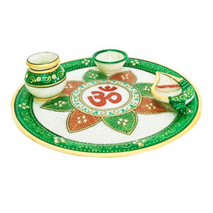 Marble Pooja Thali 9 inch