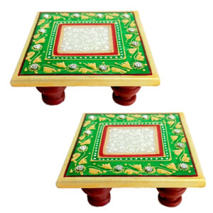 Marble Chowki for Mandir Puja Decoration