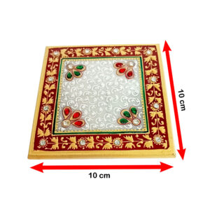 Marble Chowki for Mandir Puja Decoration