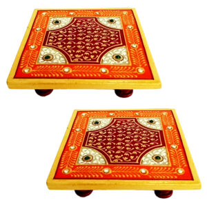 Square Chowki for Home Puja Décor